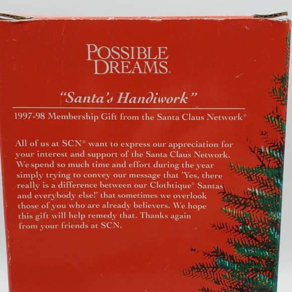 Dept 56 Possible Dreams Santa's Handiwork Ornament #805006 Vintage 1997 - Picture 10 of 11